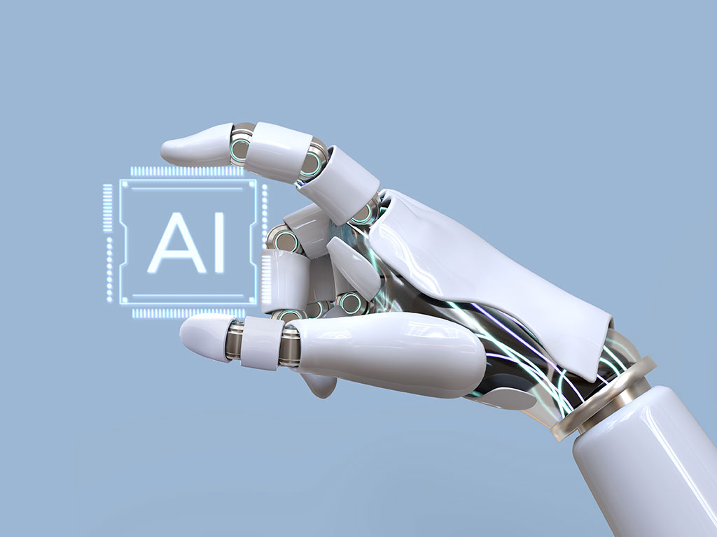 AI robot arm - artificial intelligence and robotics concept