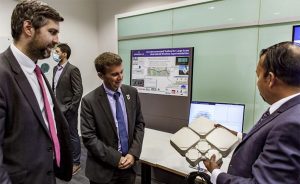 Councillor Toby Savage, Leader of South Gloucestershire Council, Dave Perry, Chief Executive of South Gloucestershire Council, and Professor Mahesh Sooriyabandara, Managing Director of Toshiba Europe Limited, Bristol Research & Innovation Laboratory, at the launch of the UMBRELLA network in October 2021